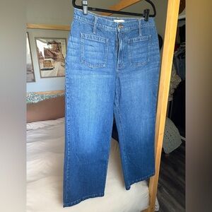 Madewell Perfect Wideleg Jean (Patch Pocket)